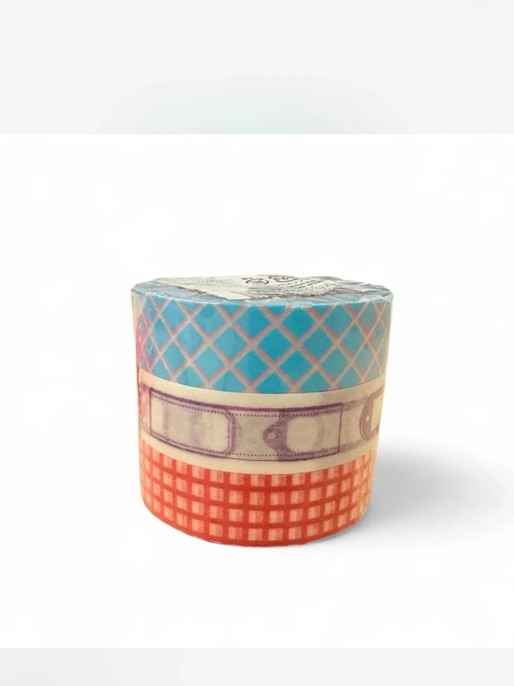 Mark’s blue red grid pattern Japanese Washi Tape set of 3